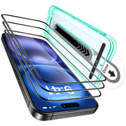 ESR 3 Pack for iPhone 16 / iPhone 15 Screen Protector, [9H Hardness] [Military Grade Shatterproof] Full Coverage Tempered Glass Film with Flawless Fit Tray, HD Clear, Scratch Resistant