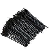 200 PCS Disposable Eyelash brush Mascara Wands Spoolies for Eye Lash Extension, Eyebrow and Makeup (Black&Rose red)