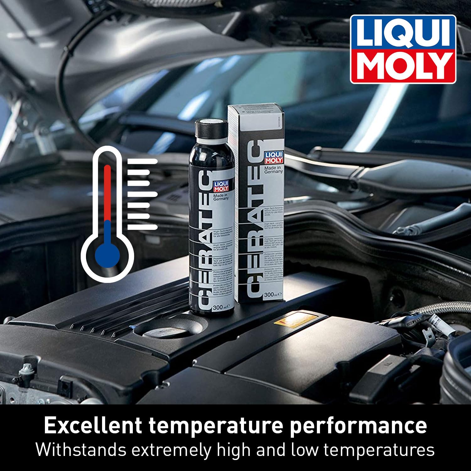 LIQUI MOLY Oil Additive Cera Tec 20002 Ceramic Wear & Tear Protection for Petrol & Diesel Engines Smoother Engine Performance, Less Friction & Lower Fuel Consumption 300 ml