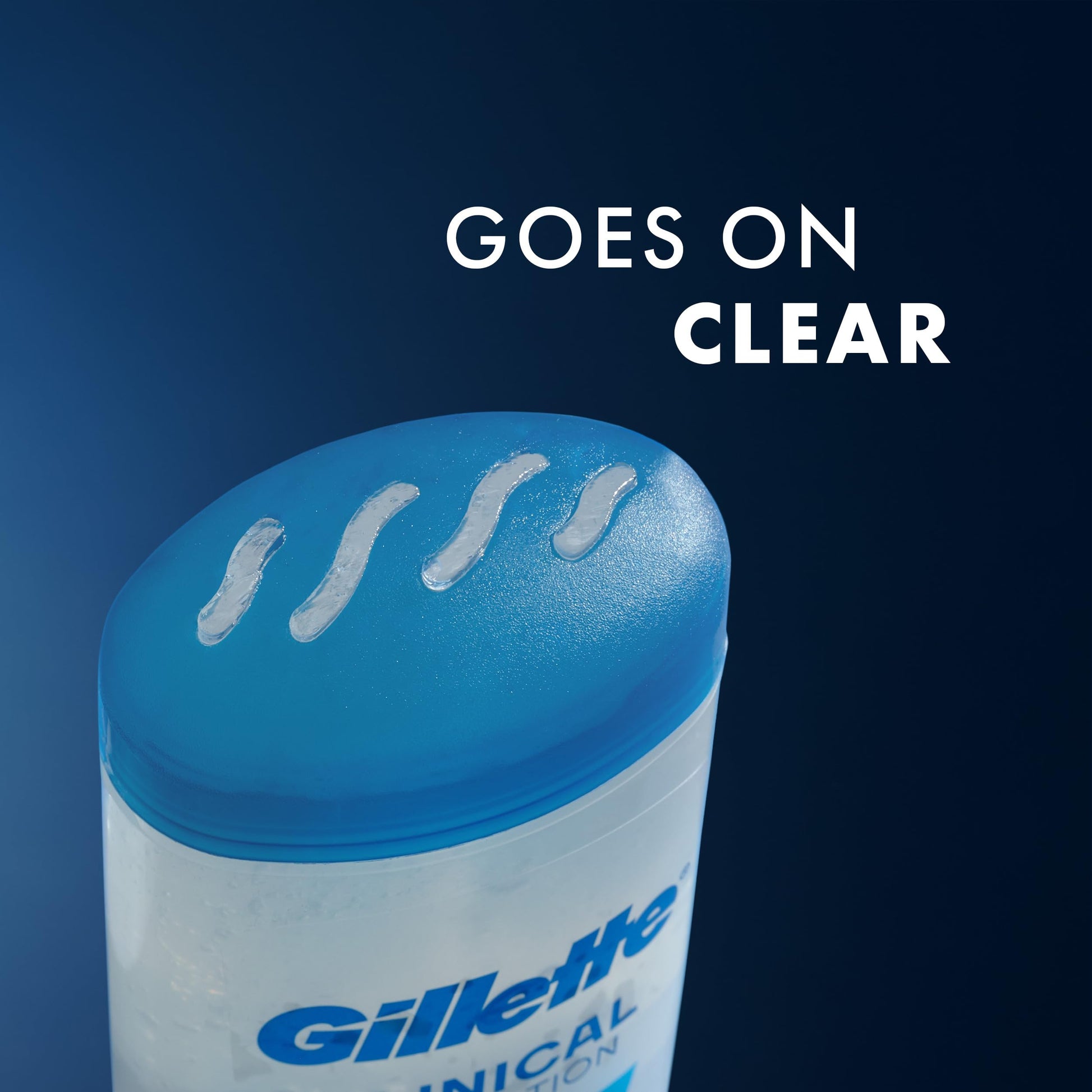 Gillette Clinical Antiperspirant and Deodorant for Men, 72hr Sweat & Odor Protection, Long Lasting Freshness, Anti-White Mark Technology, Clear Gel, Cool Wave Scent, 2.6 oz