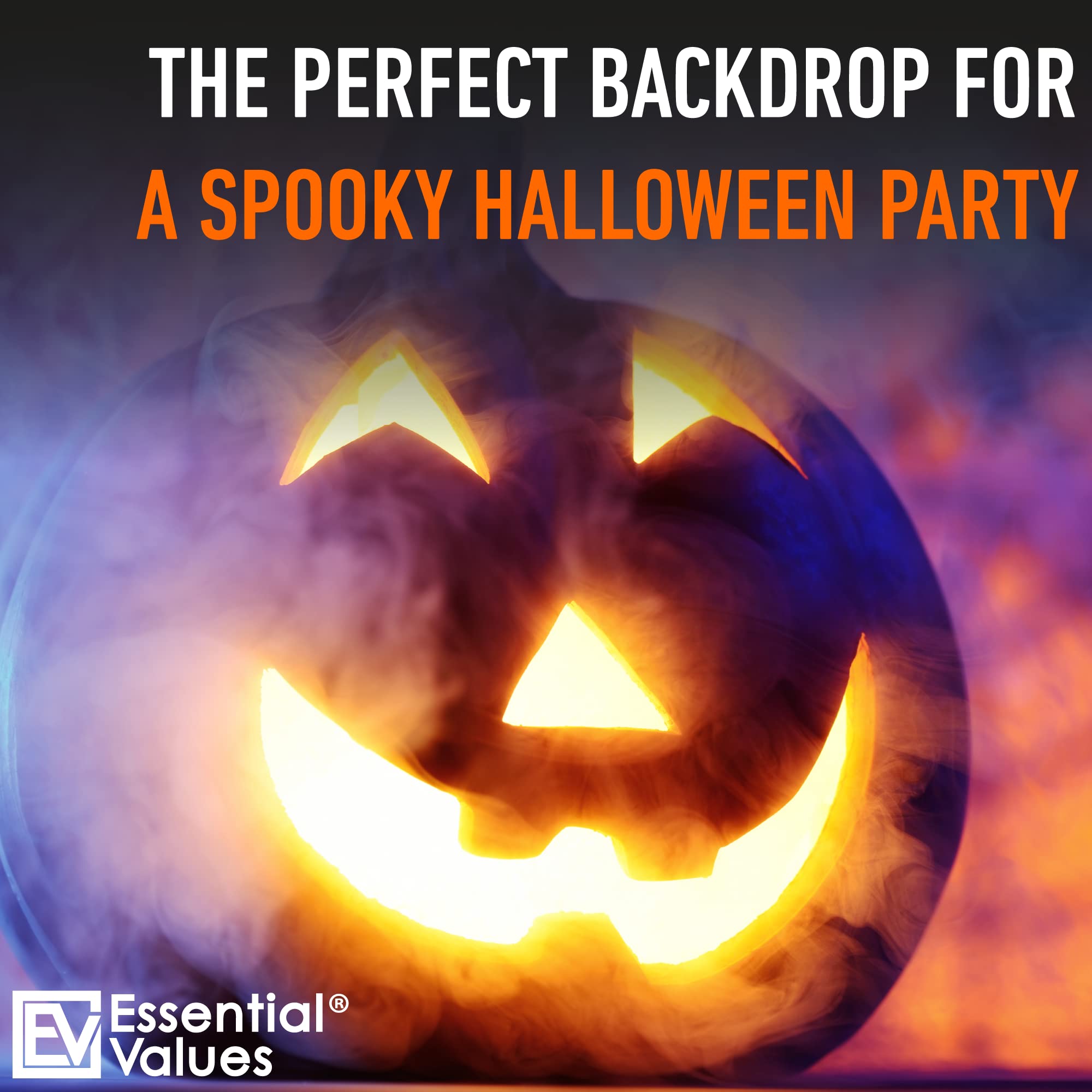 Essential Values Fog Machine Fluid 3.78 litres - Fog Juice Long-Lasting Medium Density Fog for Water Based Foggers, Perfect for 400 Watt to 1500 Fog Machines - Outdoor or Indoor