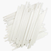 100 Count 6 INCH White Paper Lollipop Sticks,Cake Pop Sticks,Sucker Sticks for Cookies,Rainbow Candy,Chocolate,Cake Topper(Dia 4mm)