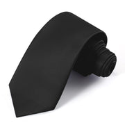 UETLRO Black Ties For Men Solid Pure Color Formal Neckties 3.15" (8CM) Men's Tie Gift Box