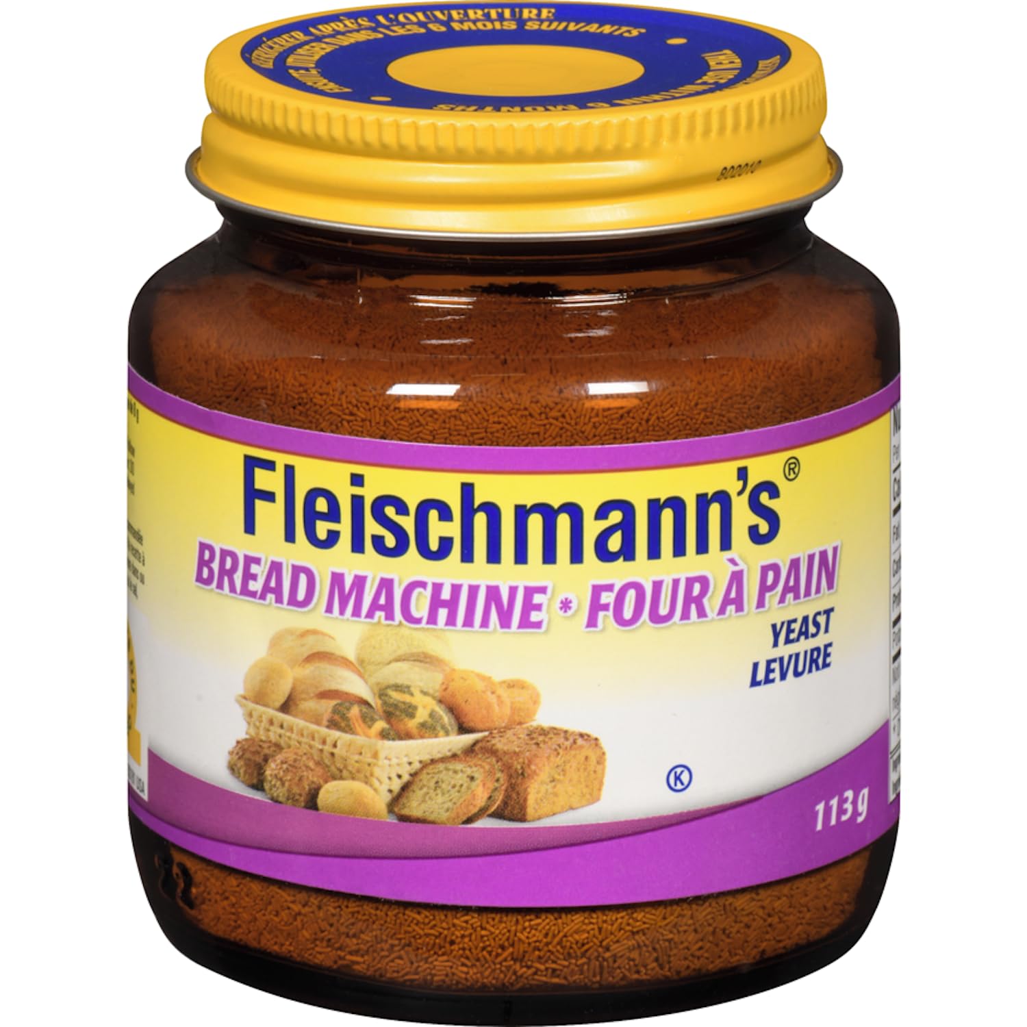 Fleischmann's Bread Machine Yeast, Also Ideal for All Rapid Rise Recipes, Equals 16 Envelopes, 4 oz Jar (Pack of 2)