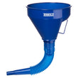 Terbold Automotive Flex Funnel with Hose | Wide Mouth Flexible Oil Funnel for Automotive Use - Gas, Transmission Fluid, Car Fuel, Oil Change (Blue)