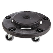 Rubbermaid Commercial Products BRUTE Dolly Black Fits 20 gallon, 32 gallon, 44 gallon, and 55 gallon BRUTE Containers, for Restaurants/Back of House/Offices/Warehouses/Airports/Commercial Environments