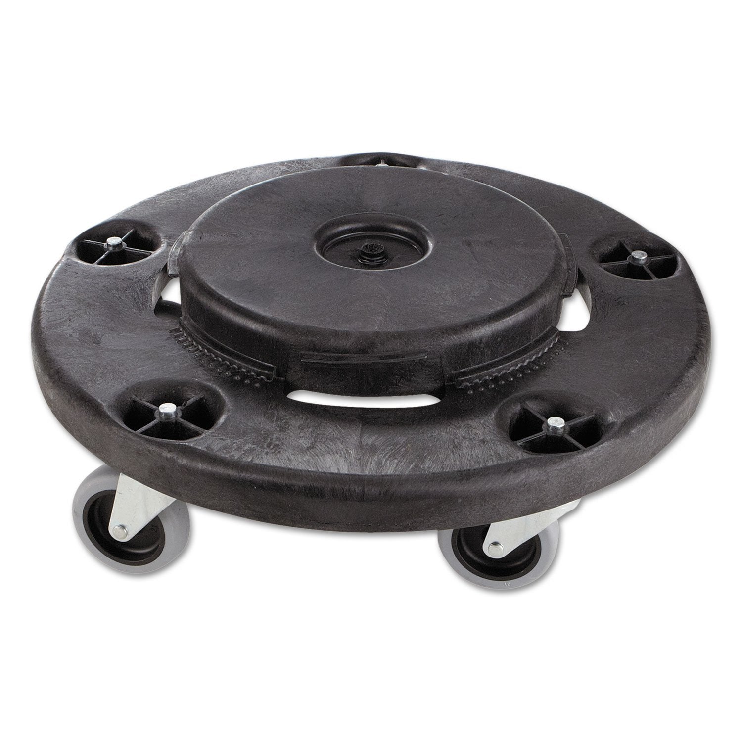 Rubbermaid Commercial Products BRUTE Dolly Black Fits 20 gallon, 32 gallon, 44 gallon, and 55 gallon BRUTE Containers, for Restaurants/Back of House/Offices/Warehouses/Airports/Commercial Environments