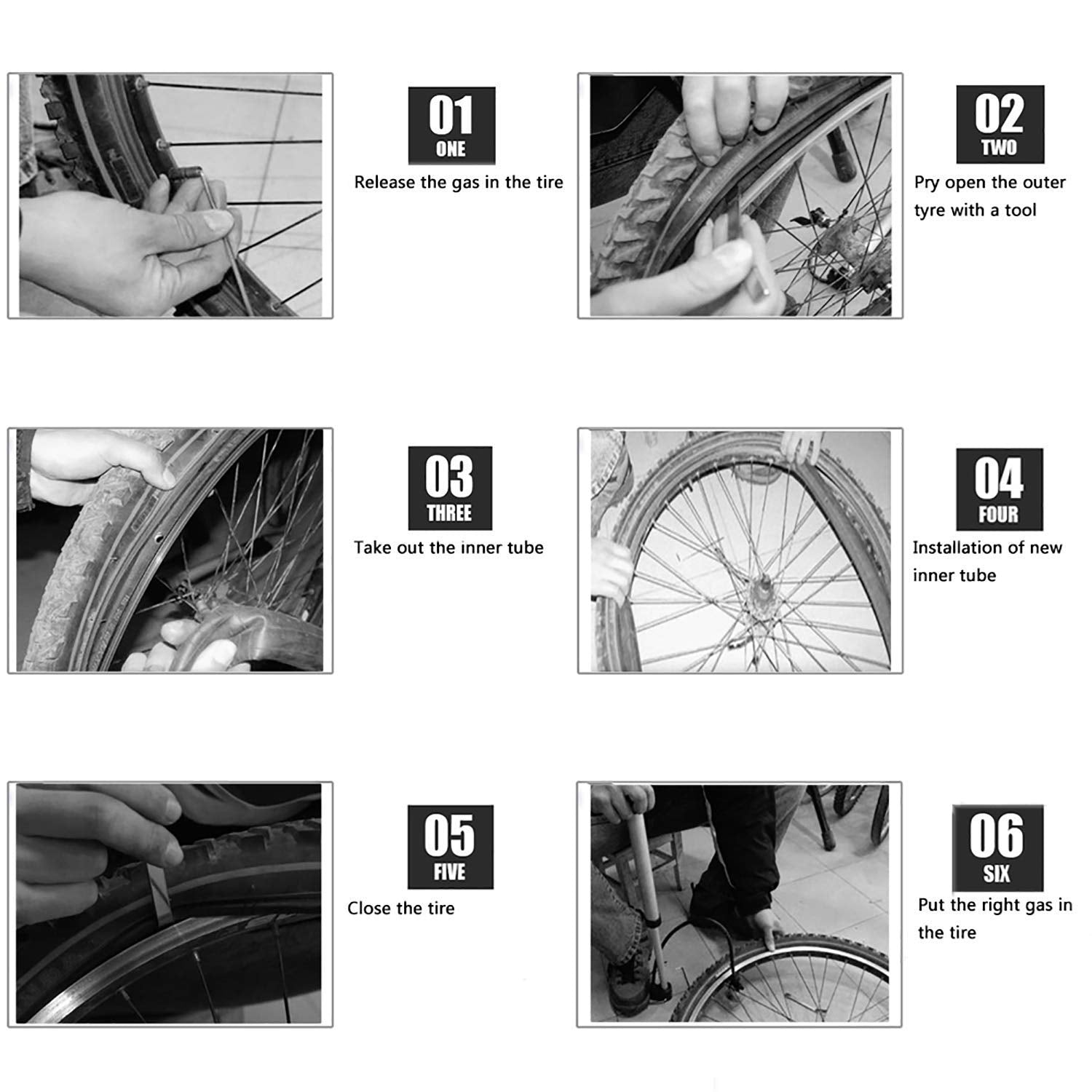 CALPALMY 16" Back and 12.5" Front (2+1) Stroller Wheel Replacement Inner Tubes, Compatible with BoB Stroller Tire Tube Revolution SE/Pro/Flex/SU/Ironman, Made from BPA/Latex Free Premium Butyl Rubber