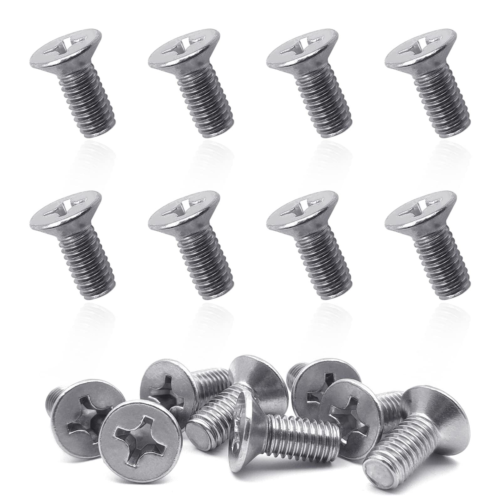 8pcs Screw Rotor Brake Disc Retaining 93600-06014-0H- Compatible With Honda, Acura, Volkswagen, Audi,Hyundai and Kia Models, Stainless Steel Retaining Screws for Front and Rear