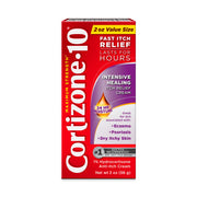 Cortizone-10 Maximum Strength Intensive Healing Itch Relief Cream, 1% Hydrocortisone, Fast-Acting, Anti-Itch Cream for Bug Bites, Rash, Eczema, Psoriasis, Poison Ivy, Oak, Sumac & More, 2 oz