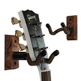 String Swing Guitar Wall Mount, Guitar Hanger, Wall Guitar Mount, Guitar Holder Hook for Wall, Fits All Size Guitars, Acoustic, Electric, Bass, Black Walnut Hardwood - Made in USA