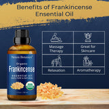 Organic Frankincense Essential Oil 30 ml - Boswellia Serrata - Natural, Pure Frankincense Oil for Diffuser, Aromatherapy - Therapeutic Grade - Skin Use and Hair Care Benefits from Nexon Botanics