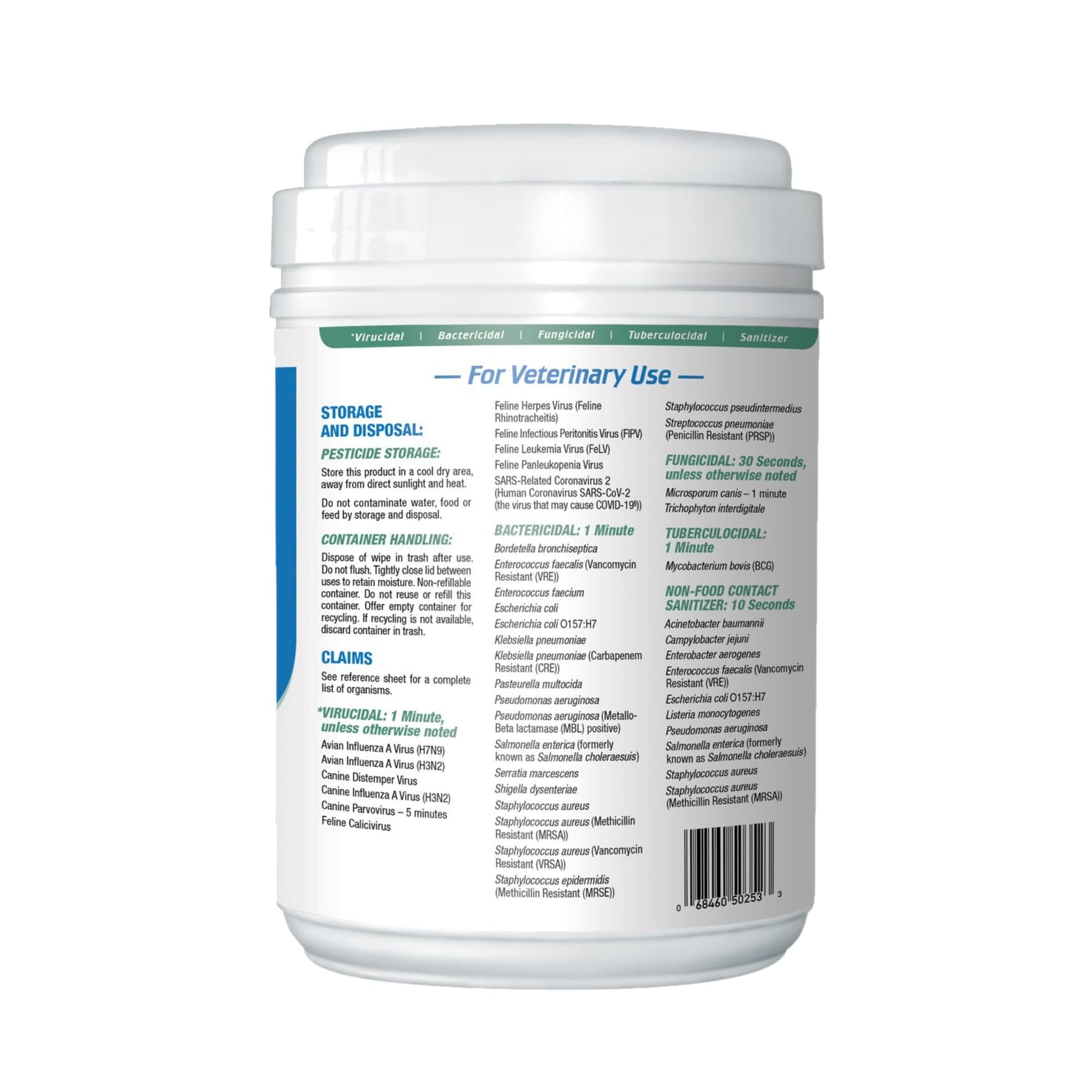 REScue One-Step Disinfectant Cleaner & Deodorizer Wipes for Vet Use – Cleaner for Kennels, Litter Boxes, Vet Offices, Pet Grooming Surfaces, Pet Items – Wipes Canister, 160-Count (Pack of 1)
