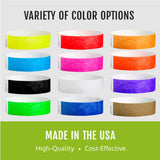 600 WristCo Neon Green Tyvek Wristbands for Events - Tamper-Proof Design & Fluorescent Color Prevent Reuse Premium-Grade Bracelets for Hospital & Medical ID, Party & VIP Identification