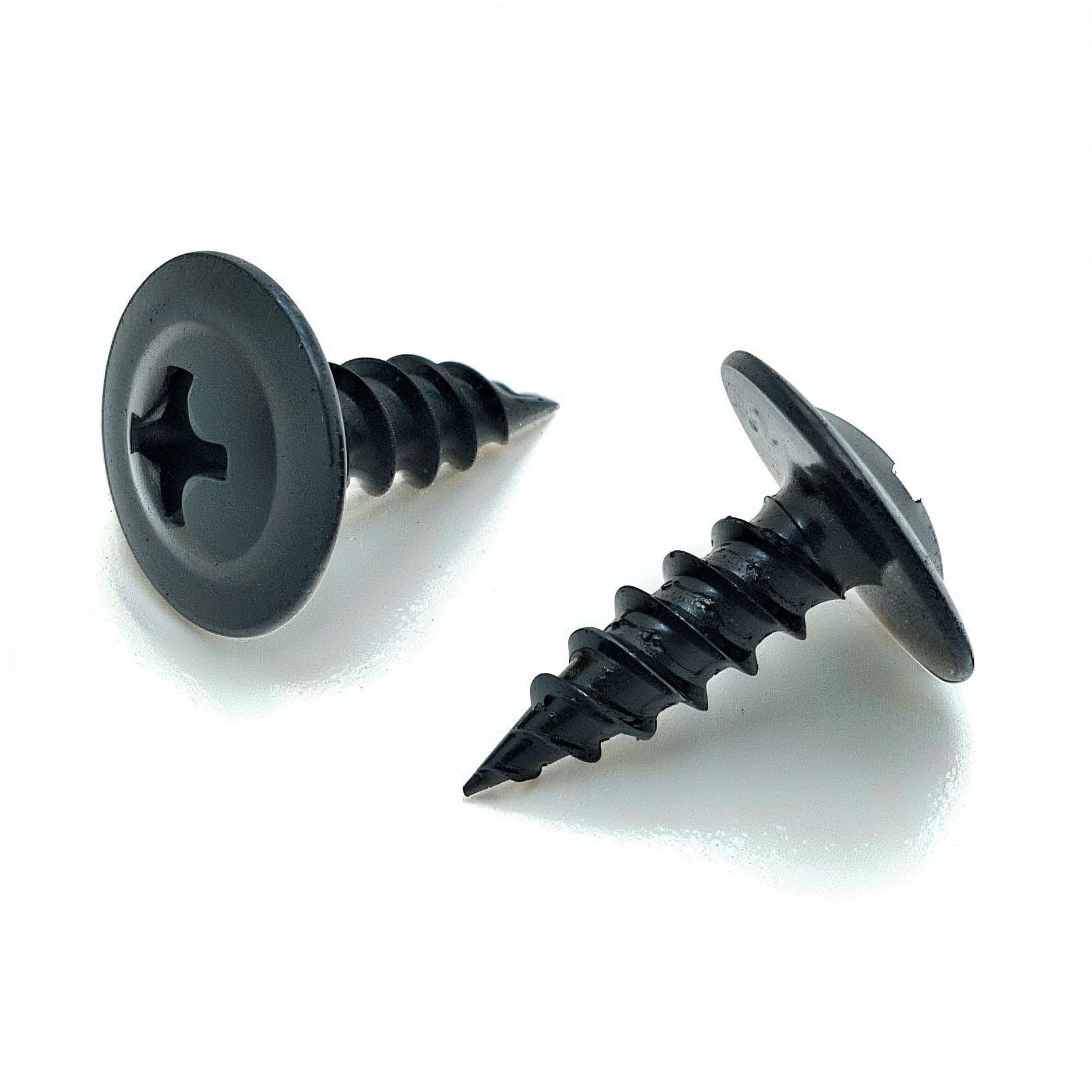 (100 Qty) #8 x 1/2" Black Phillips Modified Truss Head Wood Screws Self Tapping (BCP1077) - BCP Fasteners