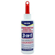 BEACON 3-in-1 Advanced Craft Glue - Fast-Drying, Crystal Clear Adhesive for Wood, Ceramics, Fabrics, and More, 4-Ounce