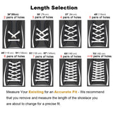 Handshop Half Round Shoelaces 1/4" - Oval Shoe Laces Replacements For Sneakers and Athletic Shoes Sports Black 45.3 inch (115cm)