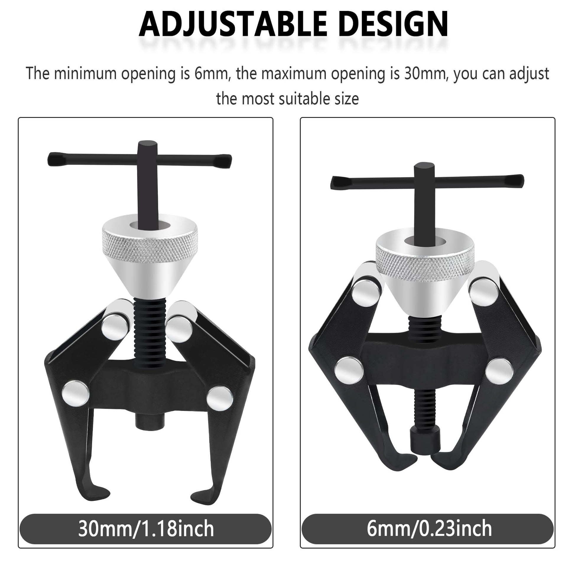 Windshield Wiper Arm Removal Tool Kit,Heavy Duty Wiper Arm Puller/Battery Terminal Puller,Universal Car Accessories Carbon Steel Small Bearing Puller for Most Car Truck SUV RV