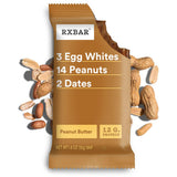 RXBAR Protein Bars, 12g Protein, Gluten Free Snacks, Snack Bars, Peanut Butter, 22oz Box (12 Bars)