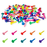 100 PCS Brass Paper Fasteners Metal Brass Fasteners, Mini Brads for Paper Crafts DIY Pins for Crafts (Multicolor)