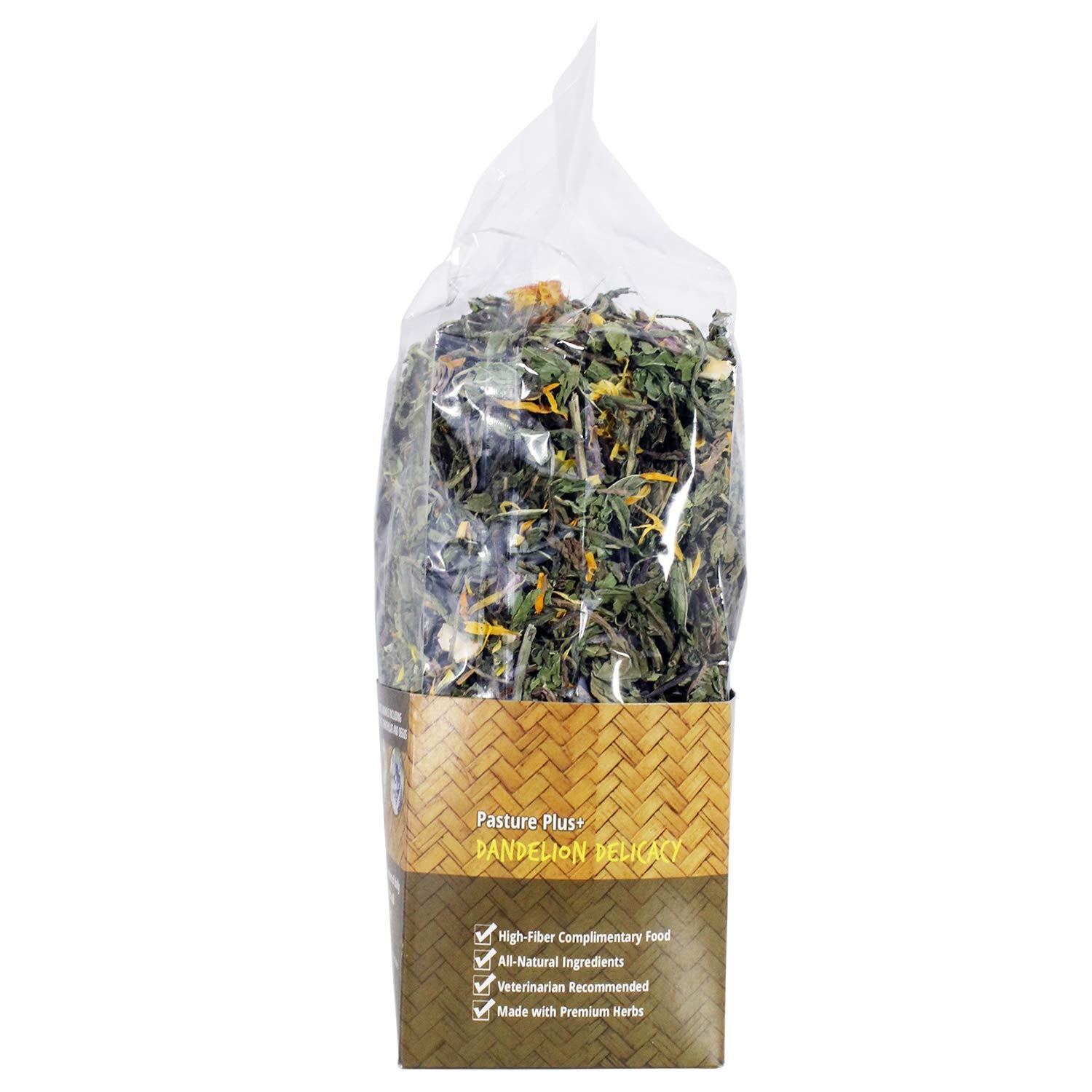 Pasture Plus+ Dandelion Delicacy - Healthy Natural High-Fiber Dried Flower Treat - Squirrels, Guinea Pigs, Rabbits, Chinchillas, Prairie Dogs, Degus, Hamsters, Gerbils & Other Small Pets