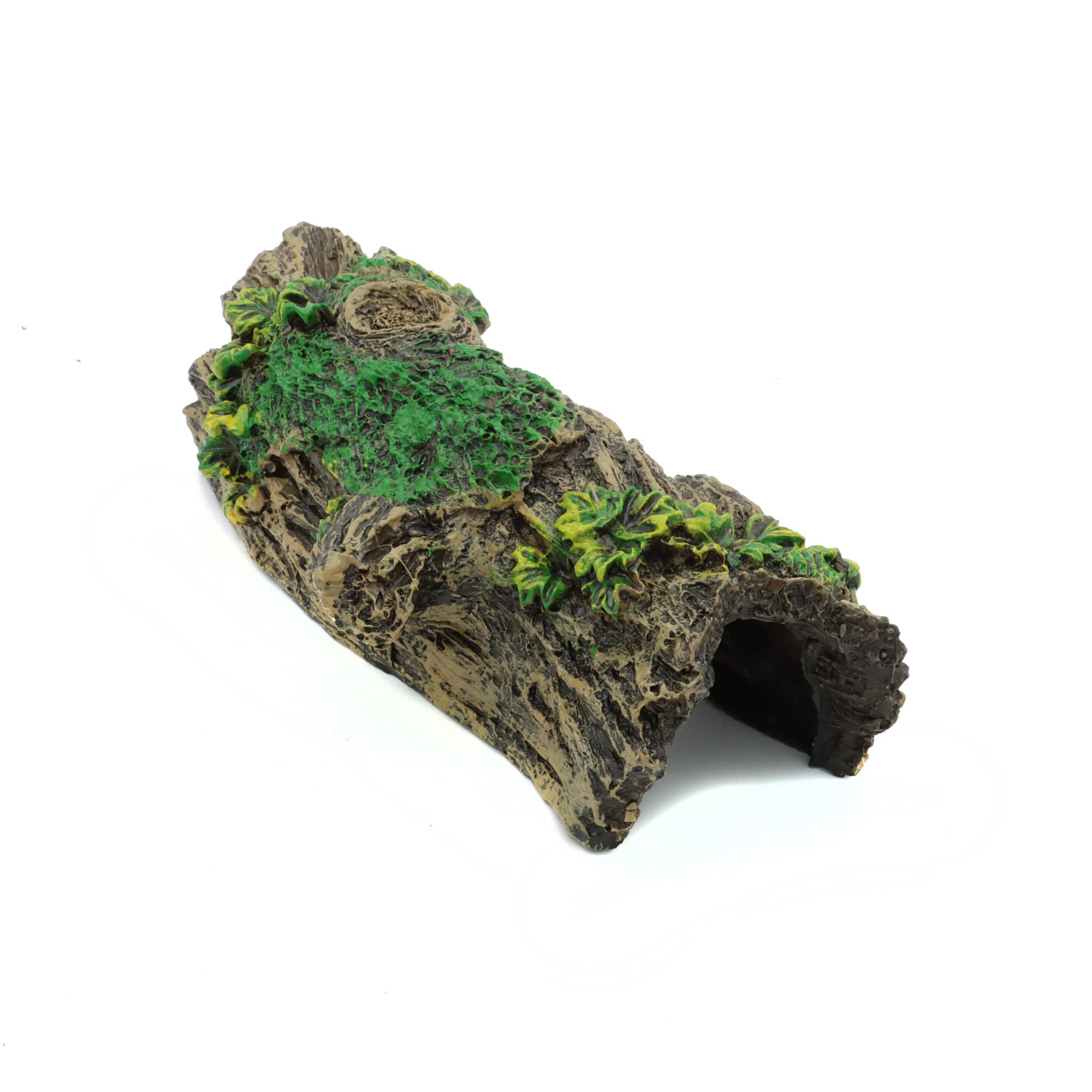 JIH Aquarium Decorations Resin Hollow Tree Trunk Ornament, Bettas House Cave Wood House Decor for Fish Tank (HS-SP207)
