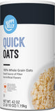 Amazon Saver, Quick Oats, 42 Oz (Previously Happy Belly, Packaging May Vary)