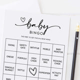 All Ewired Up Baby Bingo Game (50 Unique Cards) Pre-Filled Fun Baby Shower Game Activity, Preforated Calling Cards, Gender Neutral Boy or Girl, Minimalist