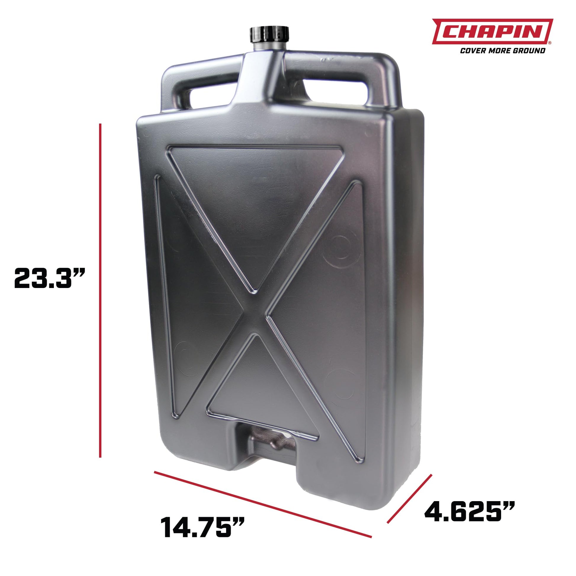 Chapin 78005 Low Profile 12 Quart (11.4 Liter) Oil Drain Container, fits most ATV's Tractors, Lawn mowers, Motorcycles and Low Clearance Vehicles, Made with Recycled Materials, USA Made