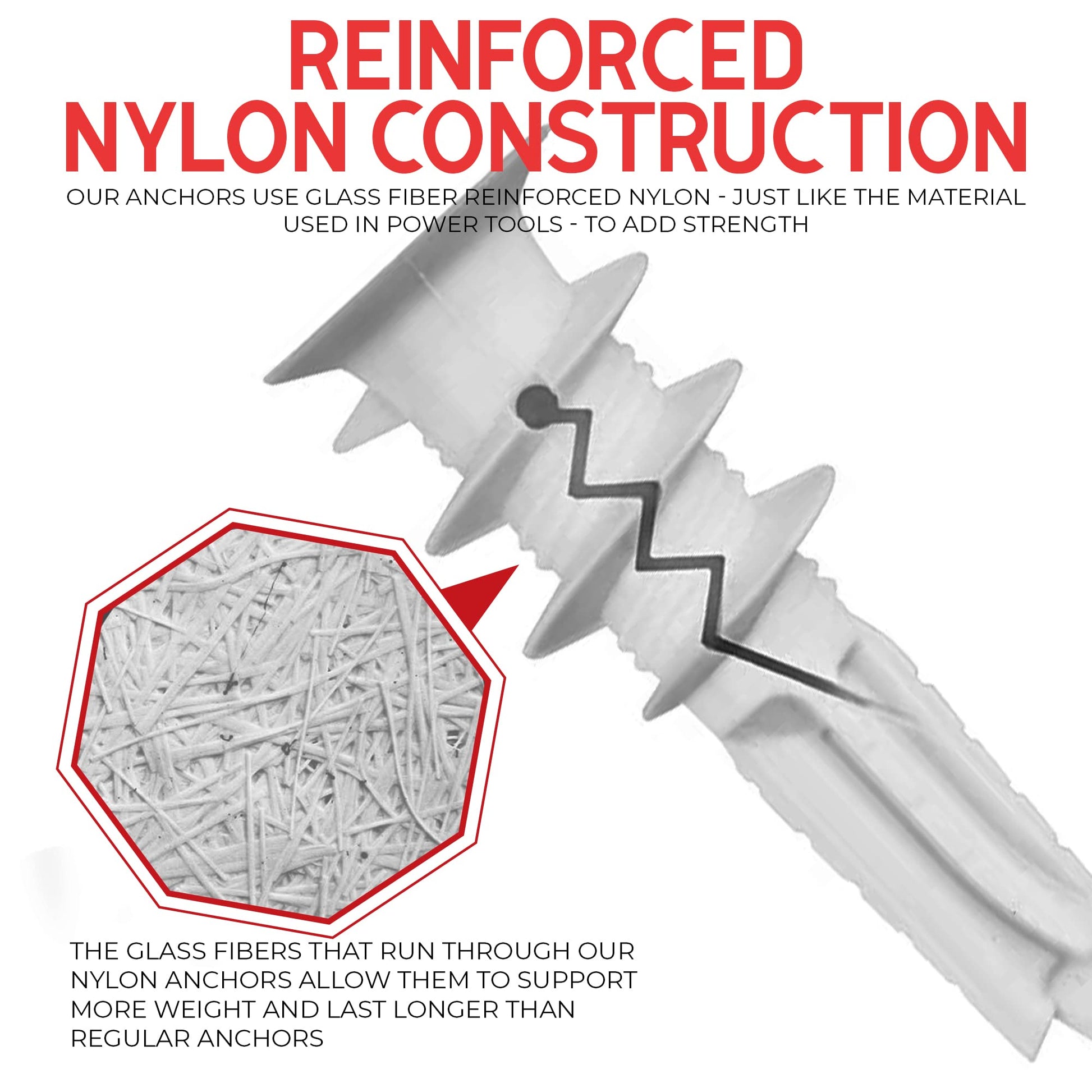 CrimsonMark 120Pcs #8 Self Drilling Drywall Anchors and Screws kit #8 x 1-1/4”- Superb Wall Anchors for Drywall, Holds Upto 75lbs – No Drill Hole Required with These Dry Wall Screws and Anchors