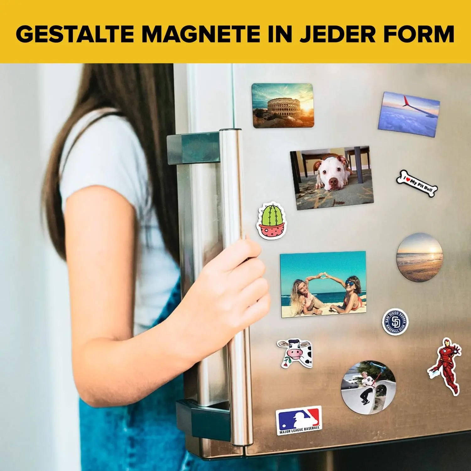 Magnetic Sheets with Adhesive Backing - 4x6 10 Pack Adhesive Sheets for Magnetic Stickers and Photos - 100% Customizable