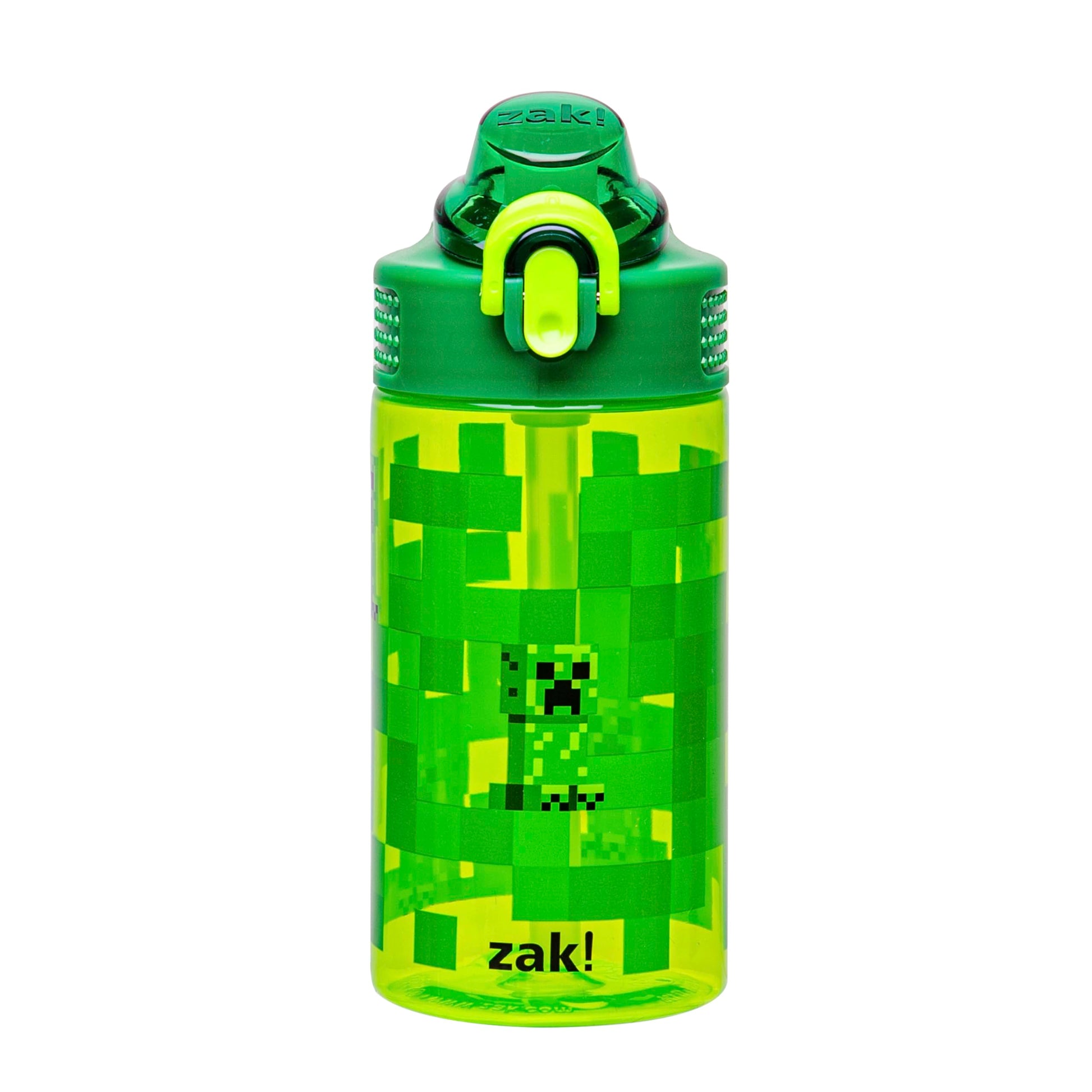 Zak Designs Paw Patrol Kids Spout Cover and Built-in Carrying Loop Made of Plastic, Leak-Proof Water Bottle Design (Rocky, Rubble & Chase, 16 oz, BPA-Free)
