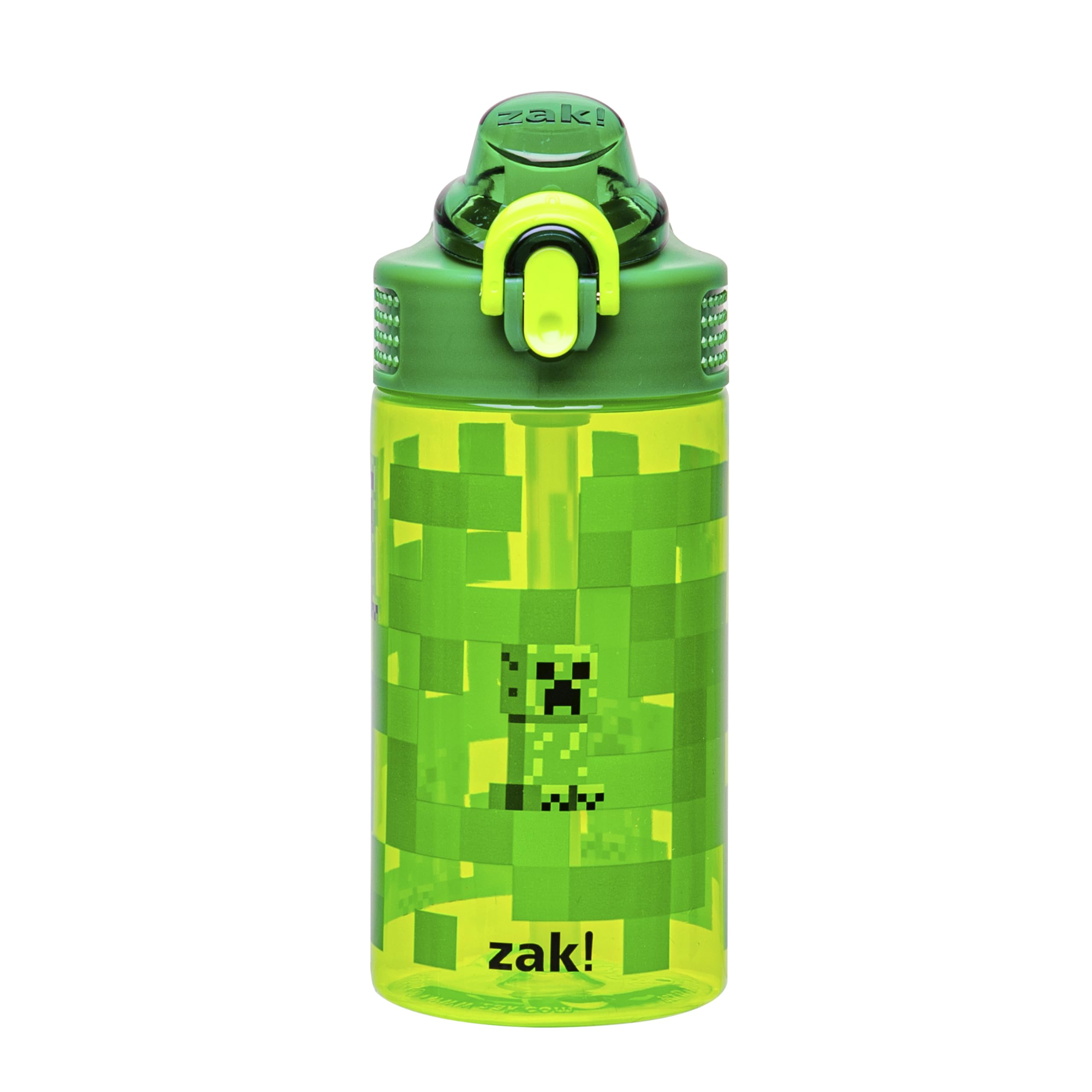 Zak Designs Paw Patrol Kids Spout Cover and Built-in Carrying Loop Made of Plastic, Leak-Proof Water Bottle Design (Rocky, Rubble & Chase, 16 oz, BPA-Free)