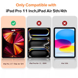 KCT Paperfeel Tempered Glass Screen Protector Compatible with iPad Pro 11 inch (2022&2021&2020&2018) / iPad Air 5th/4th (10.9 inch, 2022/2020) Draw as Paper, with Matte Surface, EZ Kit