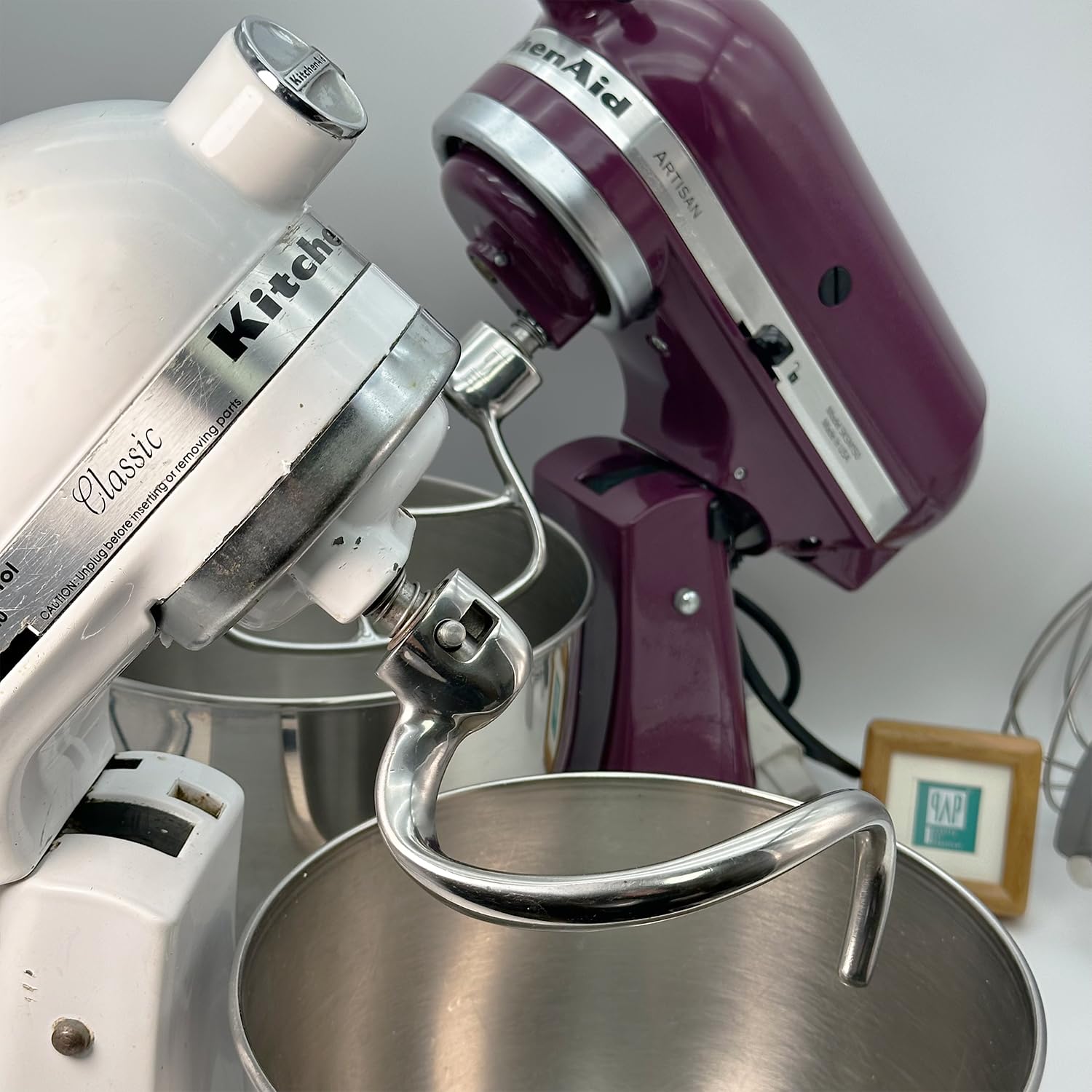 Stainless Steel Spiral Dough Hook Replacement for KitchenAid 4.5QT & 5QT Bowl Tilt-Head Stand Mixers, Rustproof & Easy Clean, Efficient Kneading for Bread, Pizza, Pasta, Cookies