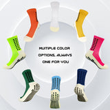 Yufree Men's Soccer Socks Anti Slip Non Slip Grip Pads for Football Basketball Sports Grip Socks, 4 Pair