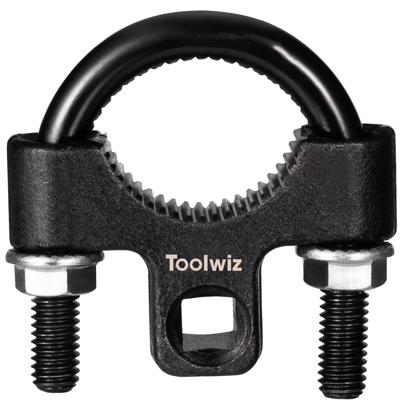 أداة إزالة قضبان الربط الداخلية من Toolwiz - أداة عالمية منخفضة الارتفاع 3/8 بوصة مقاس 30-42 مم مع أسنان مانعة للانزلاق لسهولة إزالة وتركيب القضبان الداخلية، مفتاح ربط على شكل حرف U لإصلاح السيارات والشاحنات والمركبات.