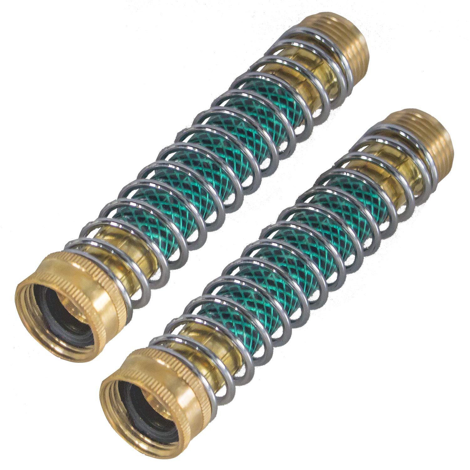 Hourleey Garden Hose Protector, Hose Extension Adapter with Coil Spring, 2 Pack