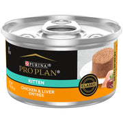 Purina Pro Plan Pate, High Protein Wet Kitten Food, DEVELOPMENT Chicken & Liver Entree - (Pack of 24) 3 oz. Pull-Top Cans