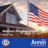 Annin Flagmakers American Flag All-Weather Nylon SolarGuard Nyl-Glo, 3 x 5 Feet (Model 2460) 100% MADE in USA