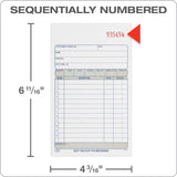 Adams Sales Order Book, 2-Part, Carbonless, White/Canary, 4-3/16 x 7-3/16 Inches, 50 Sets per Book (DC4705)