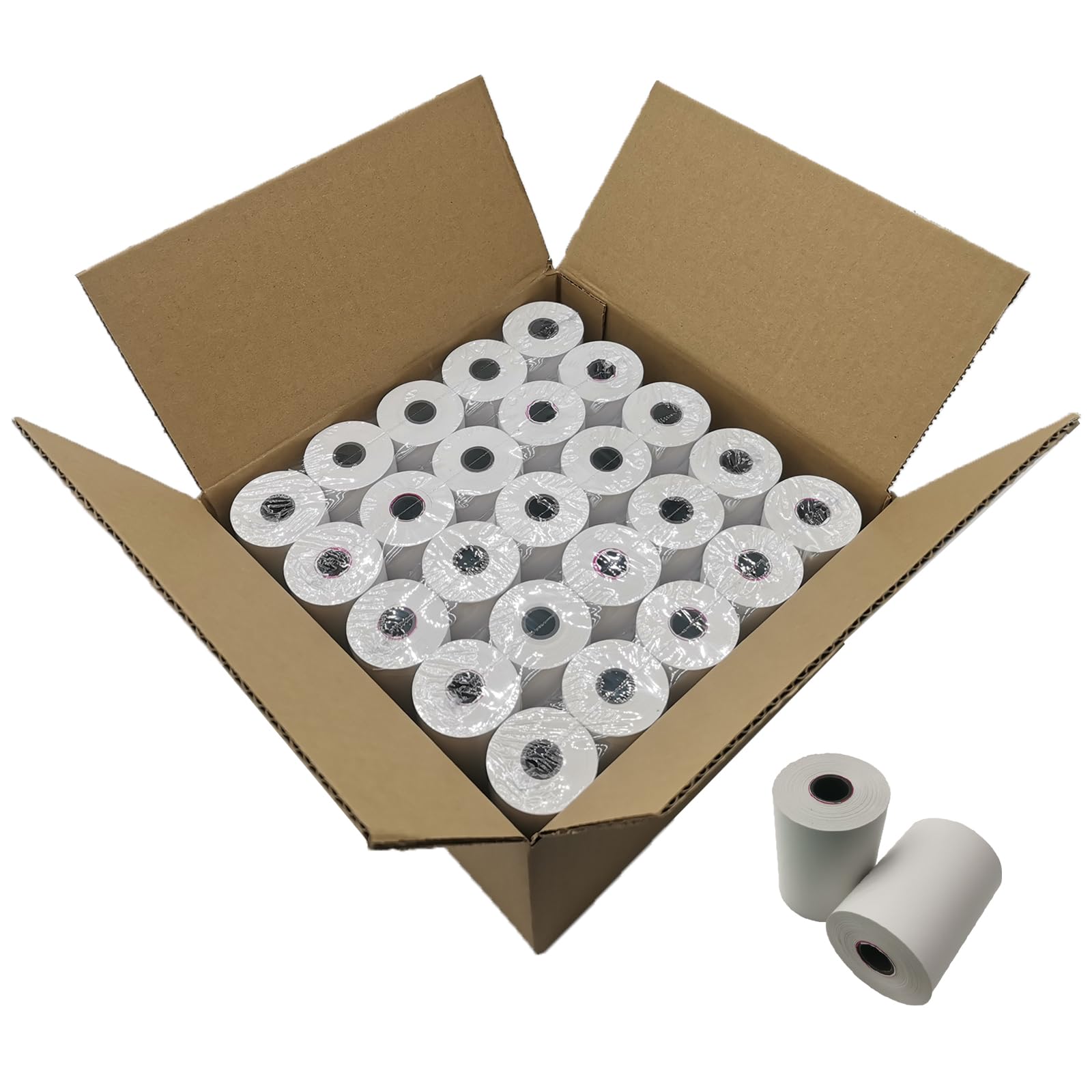 (50 Rolls) 2 1/4 x 50 Thermal Paper Rolls, BPA Free Thermal Receipt Paper Rolls, 2.25 inch Width and 50 ft Longth Per Thermal Paper Receipt Roll