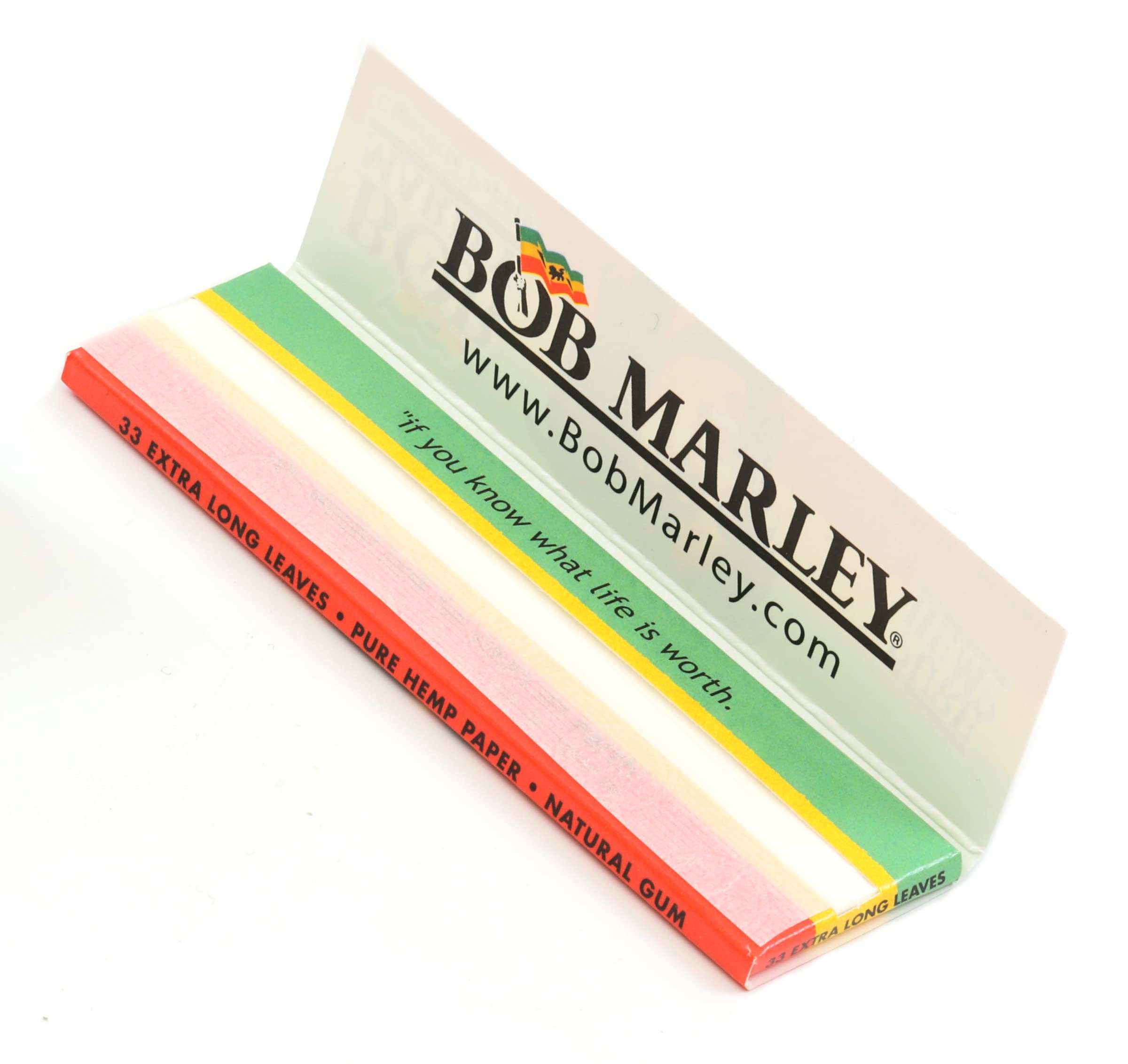 (10) Bob Marley King Rolling Paper 110mm Cigarette Smoking Paper