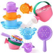 Baby Bath Toys for Kids Ages 1-3 5 PCS Toddler Bath Toys Mold Free for 2-4 Bathtub Sand Beach Pool Water Toddler Toys & Gifts (Color Random)