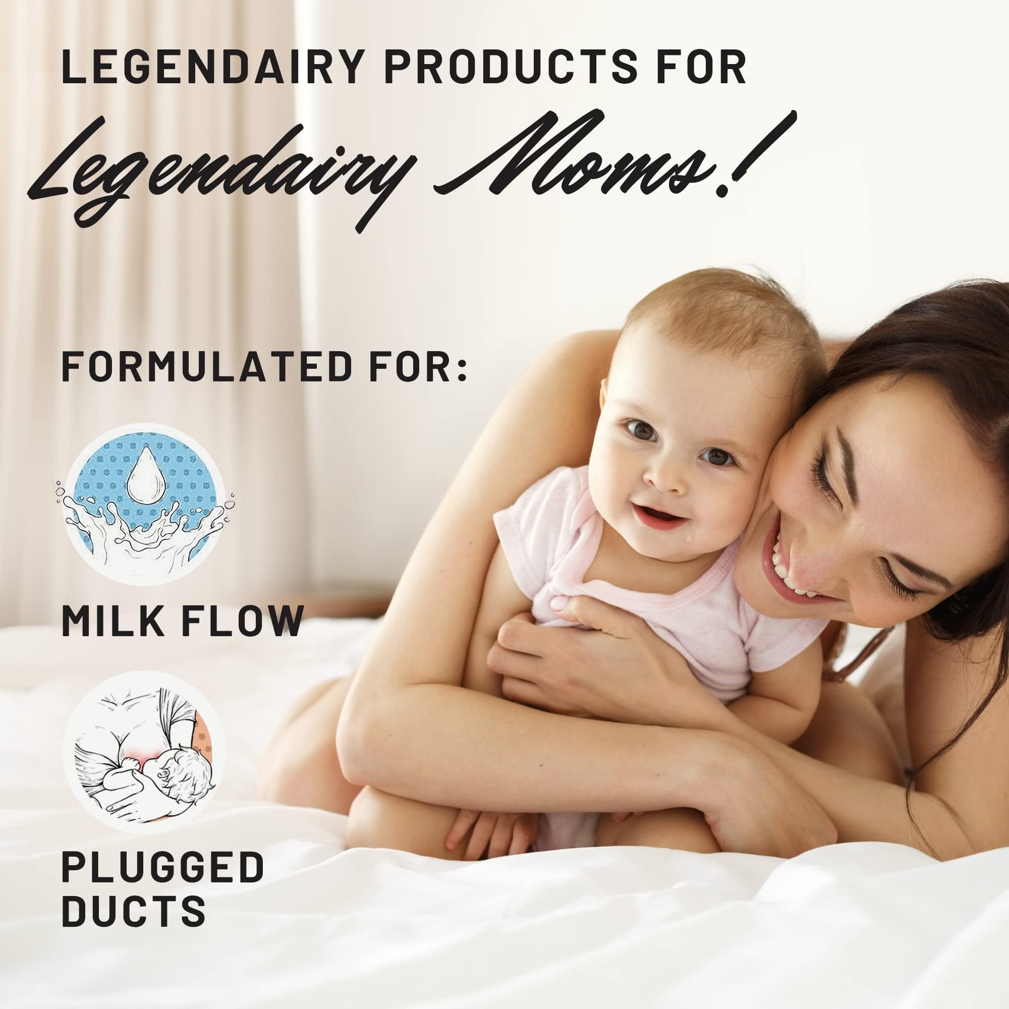 Legendairy Milk Sunflower Lecithin 1200mg, Lactation Support, Sunflower Lecithin Supplement for Clogged Milk Ducts, Made in USA, 200 Softgels
