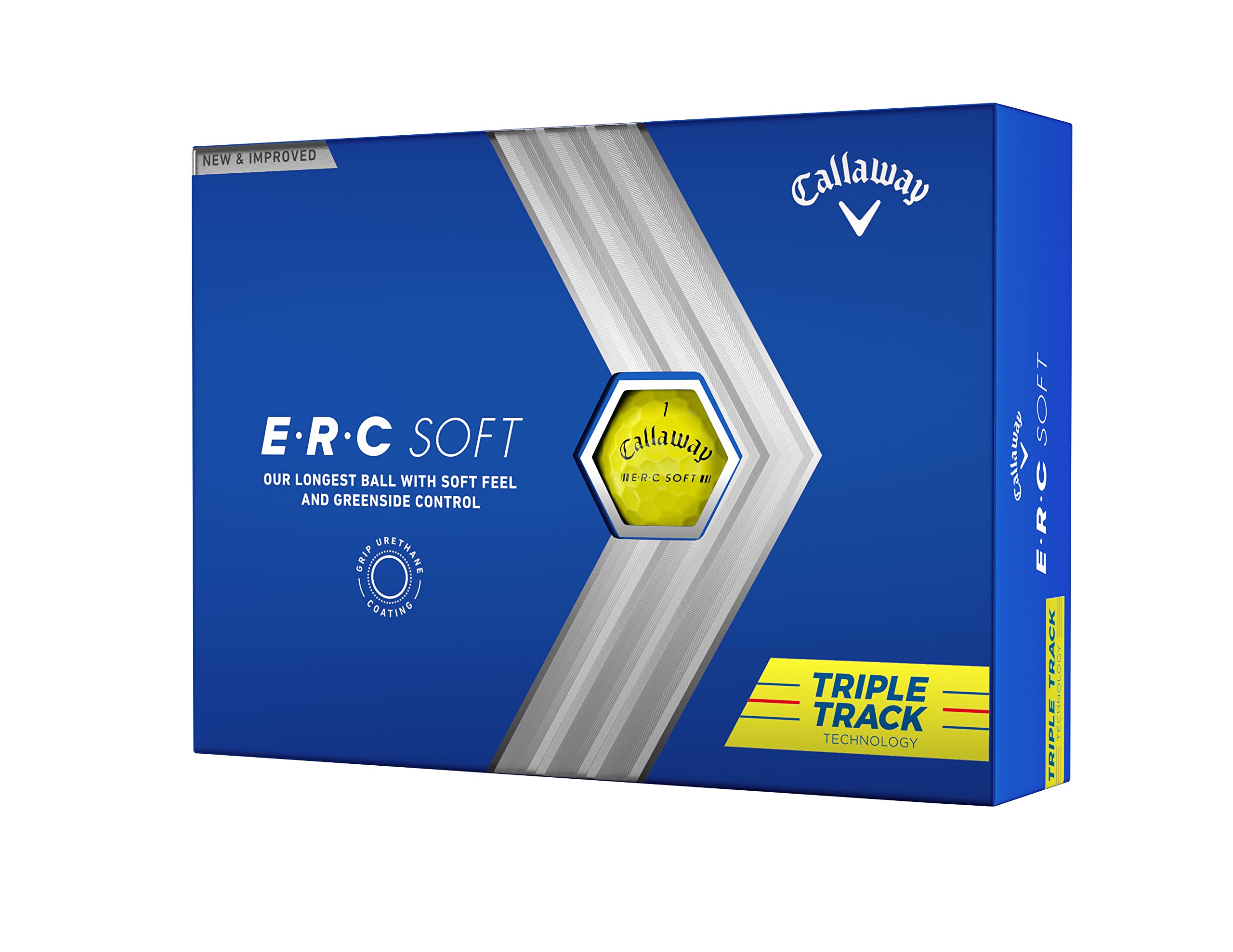 Callaway Golf ERC Soft Golf Balls (White Triple Track (2021)