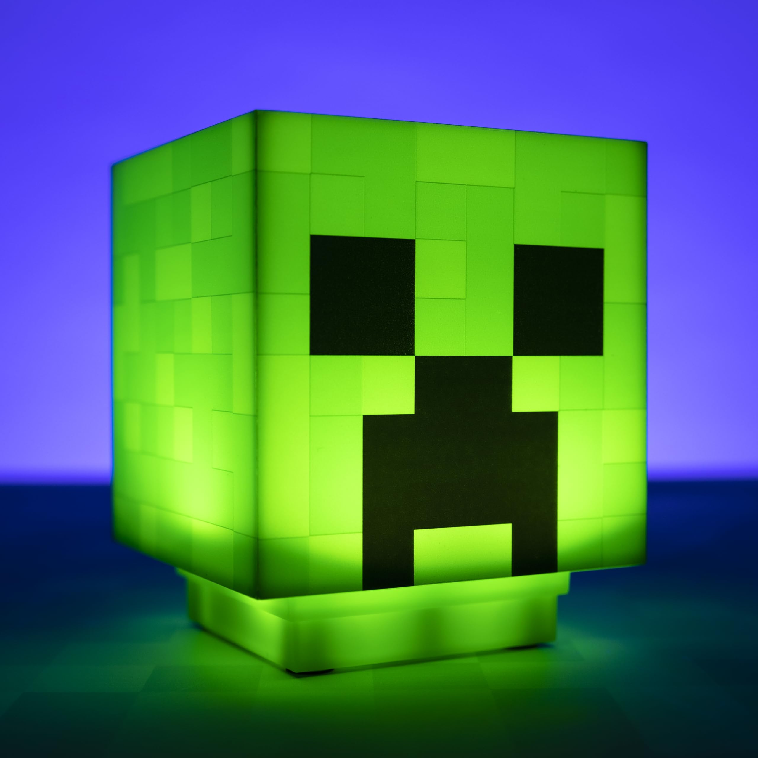 Paladone Minecraft Creeper Desk Light with Official Creeper Sounds, Handheld Night Light for Kids Room or Gamer Décor - Licensed Minecraft Gifts