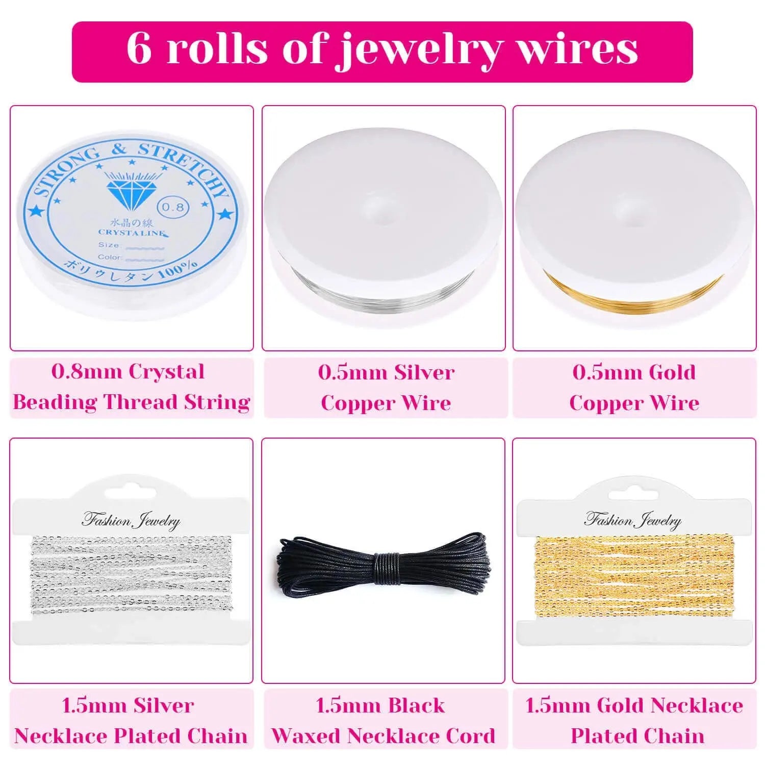 Shynek Jewelry Making Supplies Kits for Adults with Jewelry Making Tools, Earring Charms, Wires, Findings and Helping Hands for Jewelry Making and Repair