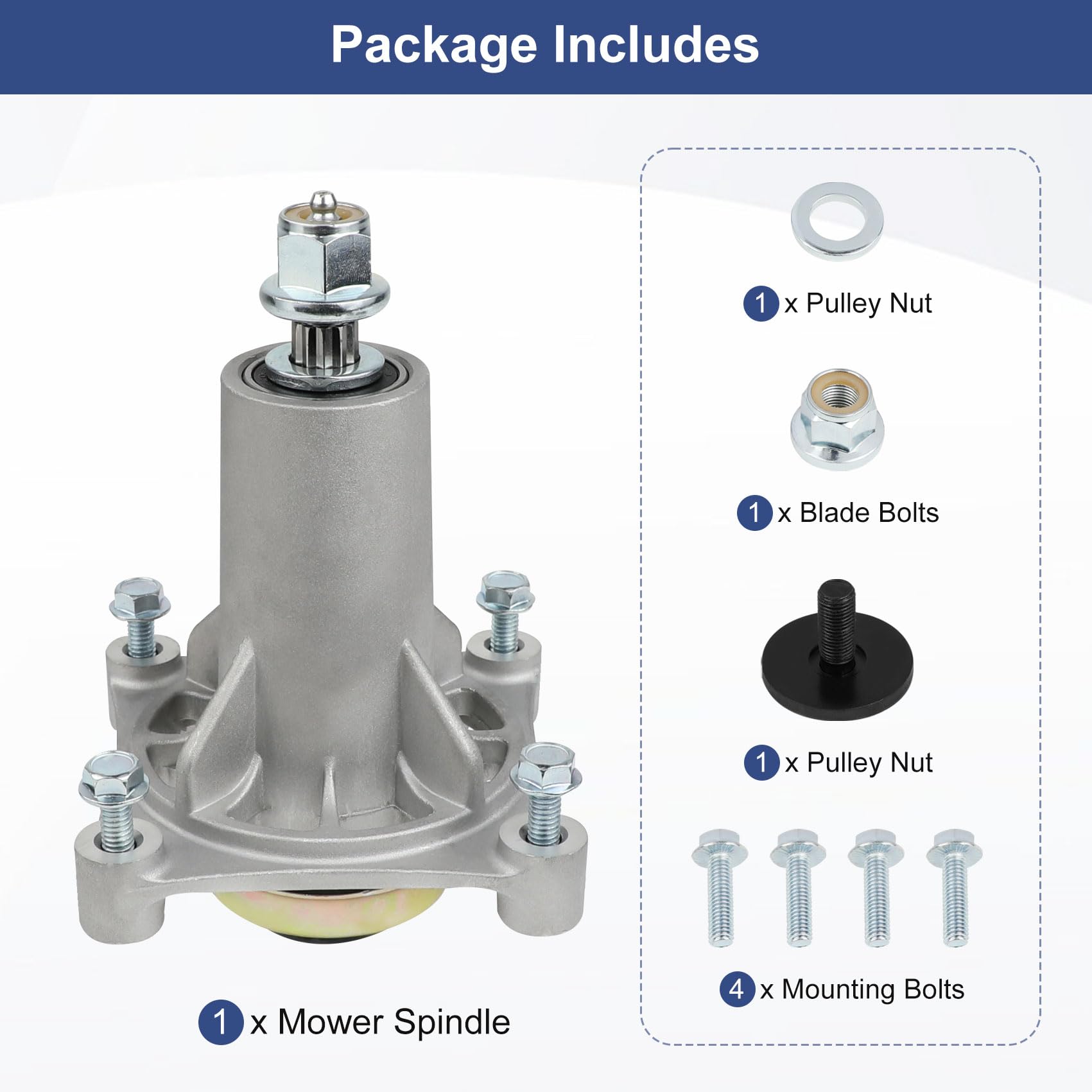 187292 192870 532187281 532187292 567253301 587819701 587125401 Husqvarna yth22v46 yth24v48 Spindle 187292 Mandrel Assembly Husqvarna 42" 46" 48" 54" Mower Deck Spindle Craftsman 2200 567253301