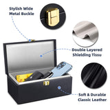 Samfolk Faraday Box with Faraday Bags for Car Keys, Car Key Signal Blocking Box, Keyless Entry Car Key Safe Protector Car Alarm Anti-Theft Shielding Cage